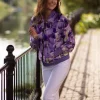 From My Mother's Garden Wisteria Satin Jacket