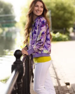 From My Mother's Garden Wisteria Satin Jacket