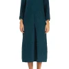 Grizas Crinkled Dress Dark Teal