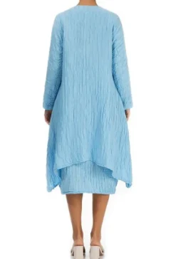 Grizas Long Crinkle Jacket Pale Blue