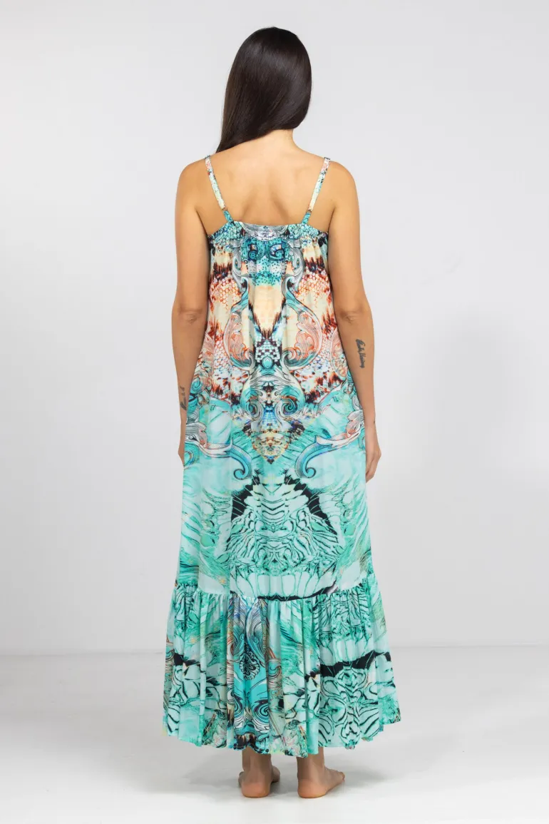 Inoa Strap Maxi Dress Gold Coast