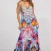 Inoa Strap Maxi Silk Dress Canberra
