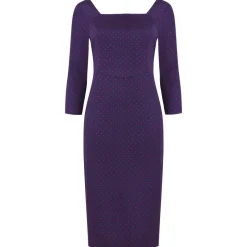 Joe Browns Oh So Vintage Button Back Dress Navy