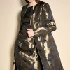 Joseph Ribkoff Gold Leaf Duster Coat