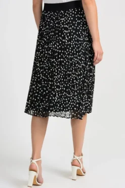 JOSEPH RIBKOFF SPOT PLEAT SKIRT