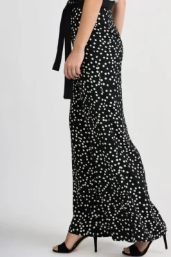JOSEPH RIBKOFF SPOTTY WIDE TROUSERS