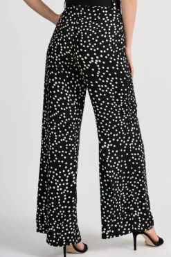 JOSEPH RIBKOFF SPOTTY WIDE TROUSERS