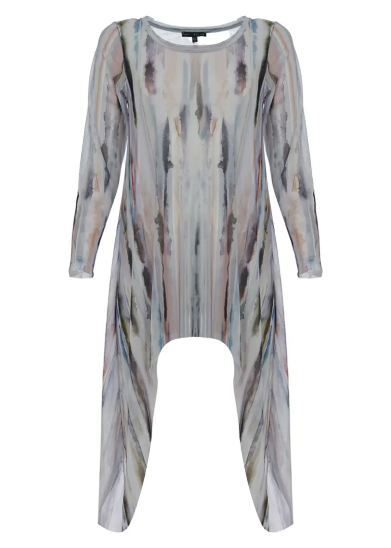 Kozan Mesh Tunic Top SH-4281 Marble