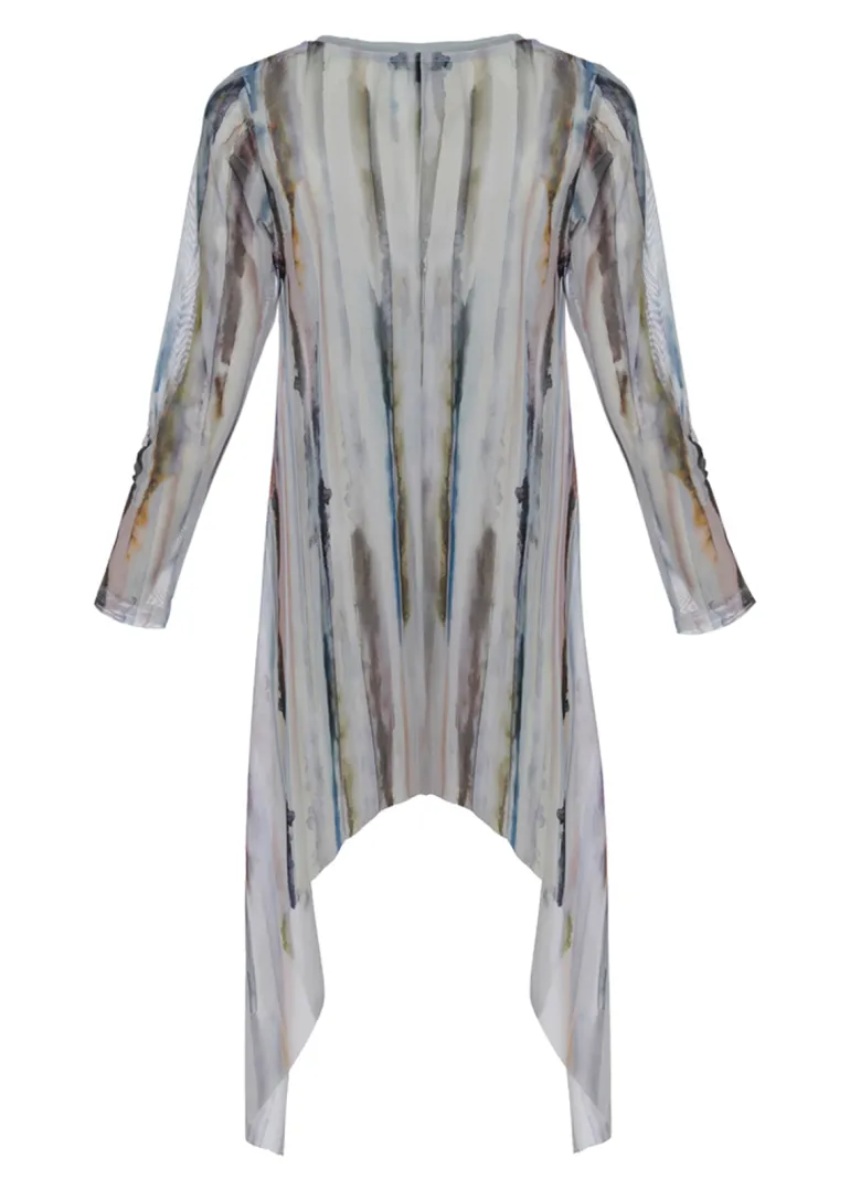 Kozan Mesh Tunic Top SH-4281 Marble