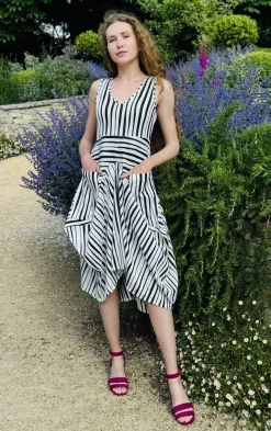 Kozan Striped Black & White Dress
