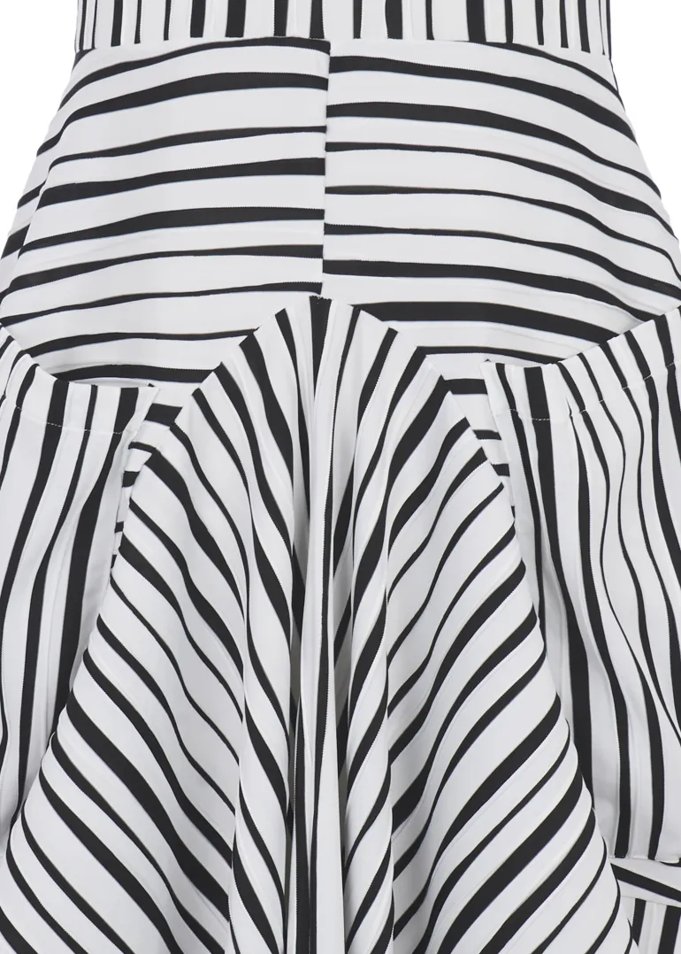 Kozan Striped Black & White Dress