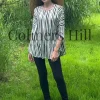 Kozan Tunic Black / White Stripe