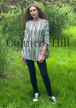 Kozan Tunic Black / White Stripe