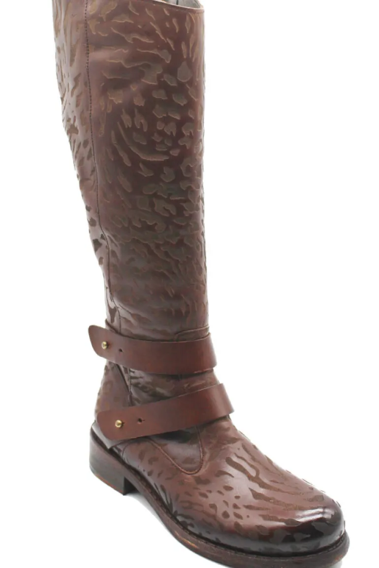 LONG TEXTURED BOOT BROWN - LIMITED EDITION