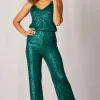 Luella Sequin Trousers Emerald
