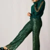 Luella Sequin Trousers Pine