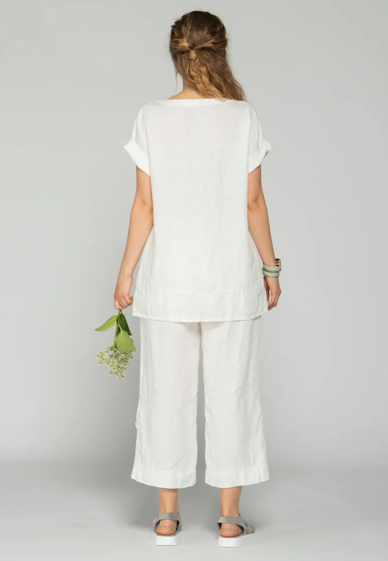 Luukaa Maya Linen Trousers Ecru