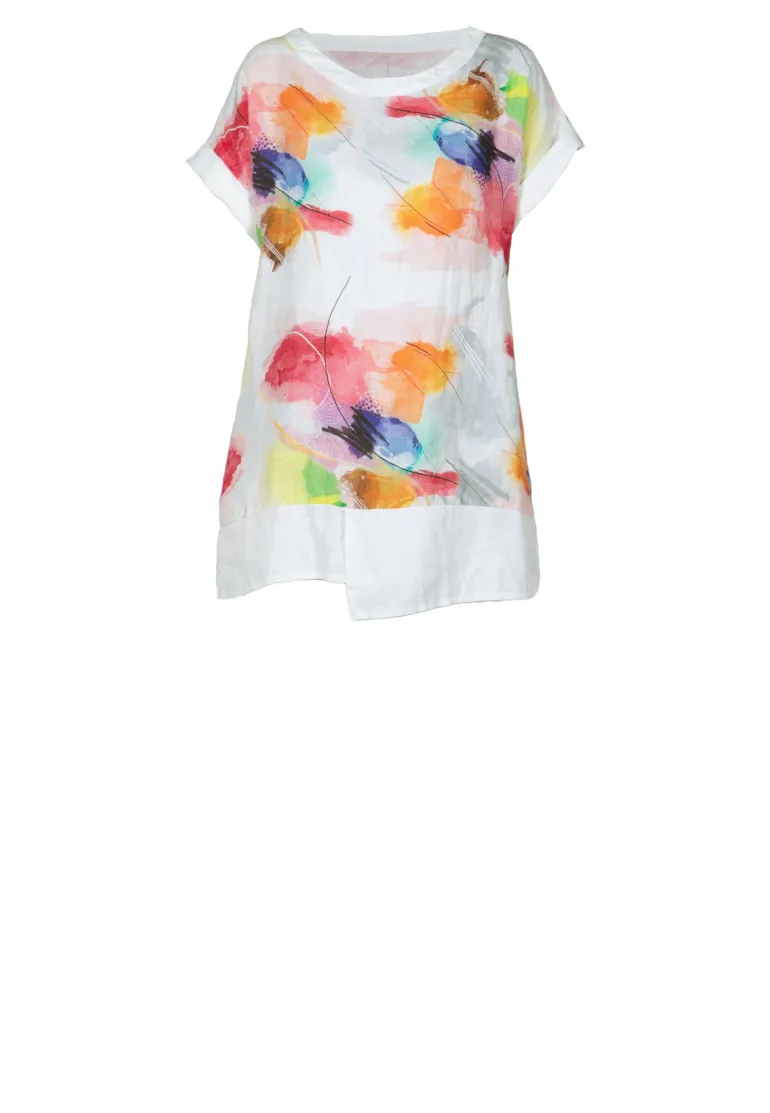 Luukaa Maya Linen Tunic Multicolour