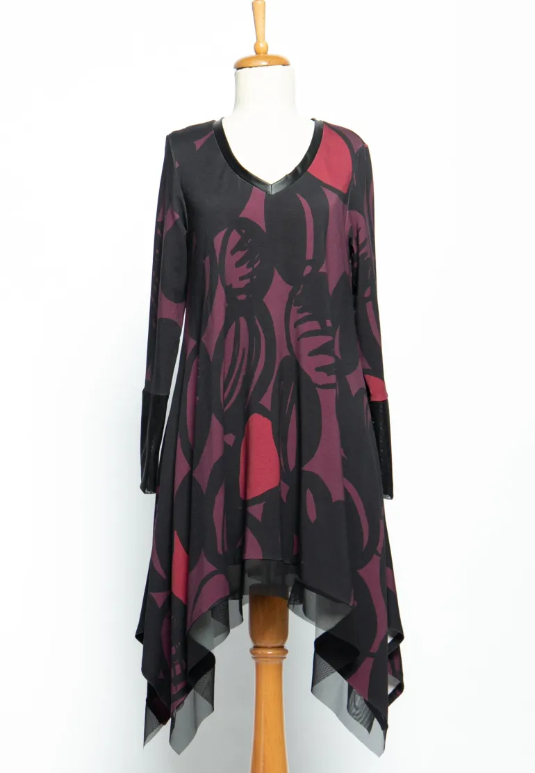 Luukaa PU Trim Dress - 2 Colourways