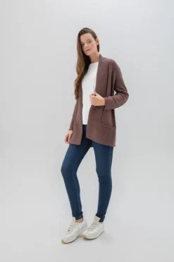 Marble Cardigan Chocolate 6391-220