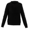 Marble Chunky Rib Sweater Black