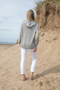 Marble Hooded Sweat Top 7883_123 Khaki
