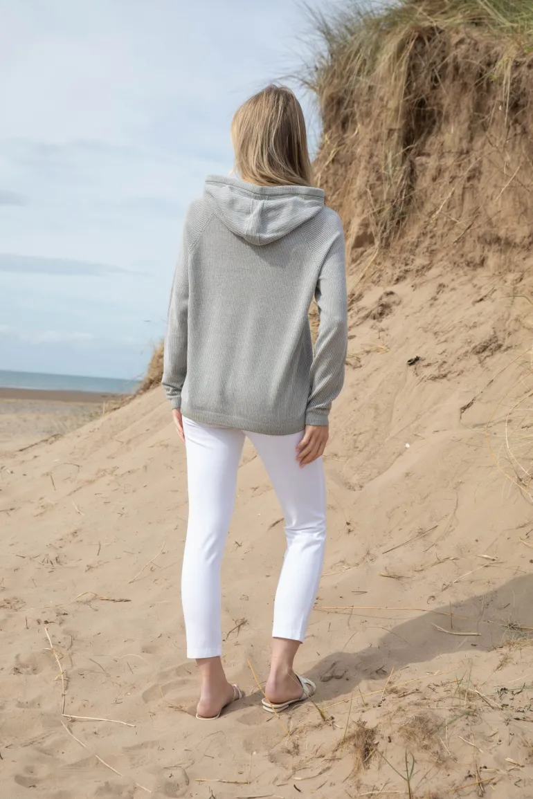 Marble Hooded Sweat Top 7883_123 Khaki