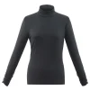 Marble Polo Neck Top Charcoal