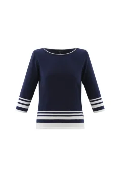 Marble Sweater 7826_103 Navy