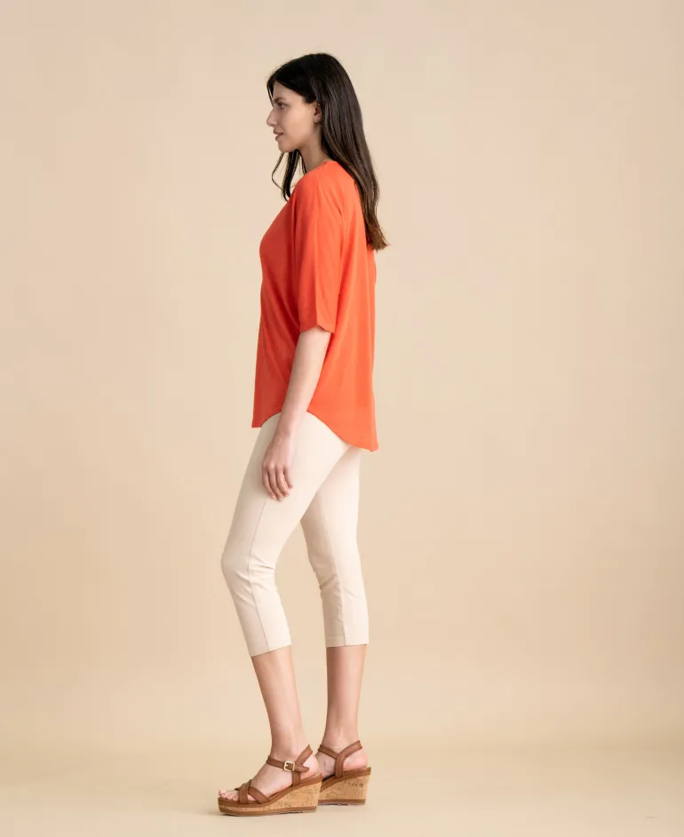 Marble Top with Vest Orange