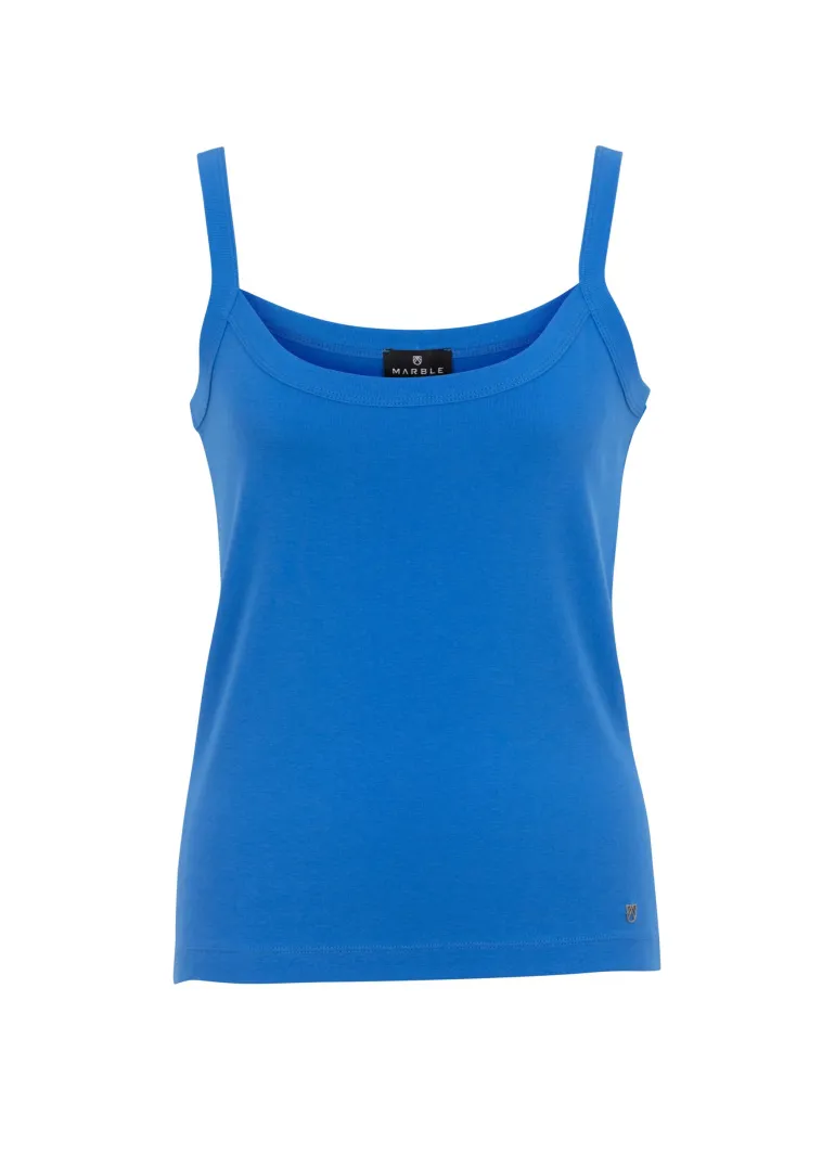 Marble Vest Top Blue