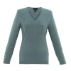 Marble V-Neck Jumper Sea Foam
