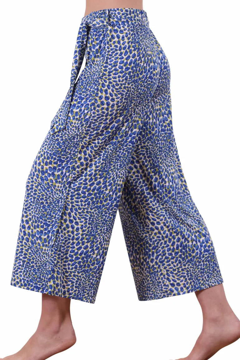 Marble Wide Trousers 7943_153 Blue