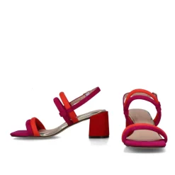 Menbur Block Sandals Fuchsia