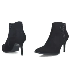 MENBUR PEONIA BLACK HEEL BOOTS