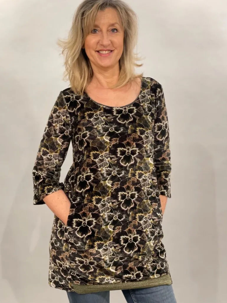 MYRINE PANSY VELVET TUNIC