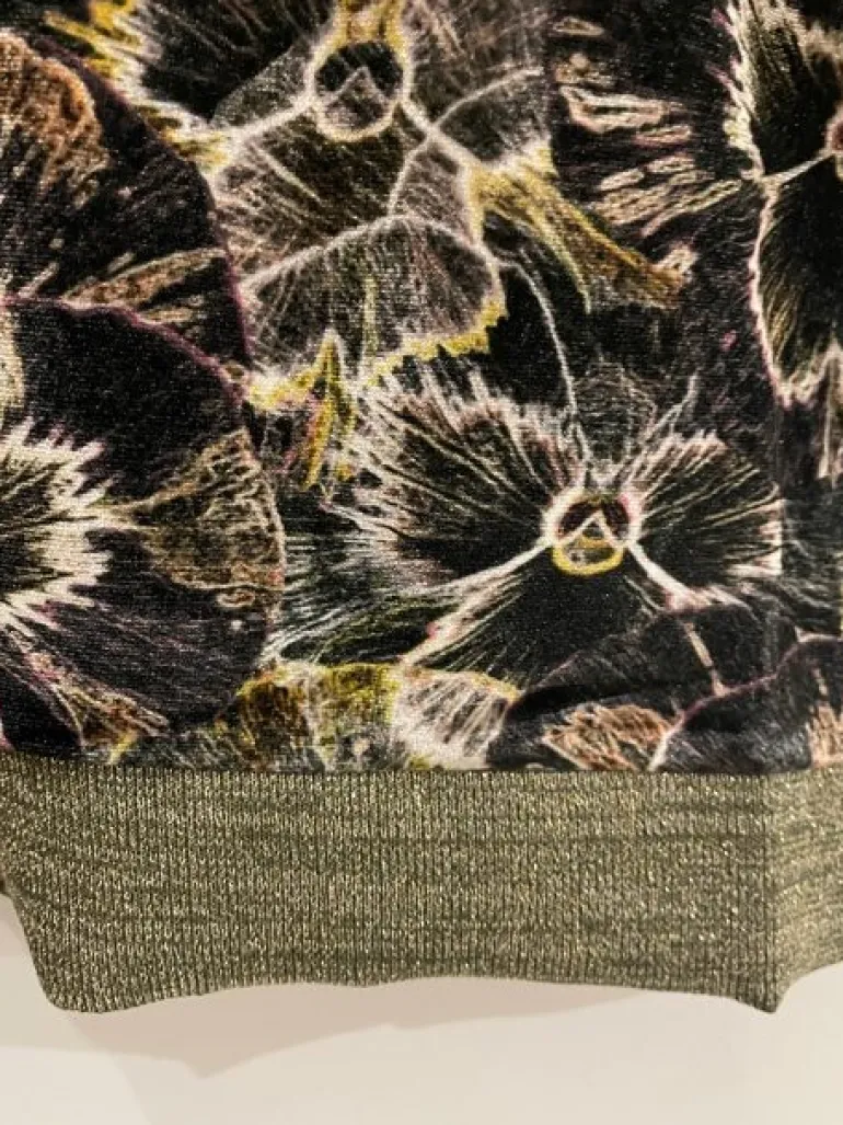 MYRINE PANSY VELVET TUNIC
