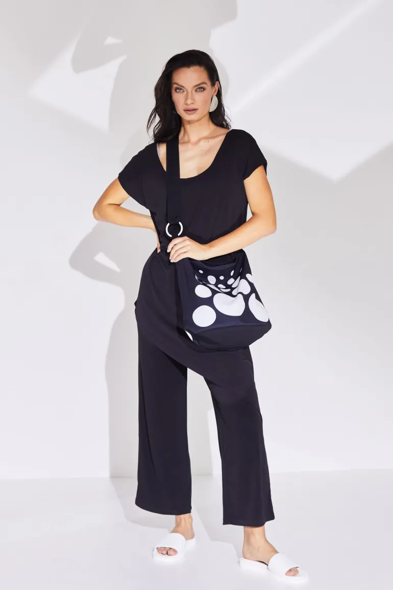 Naya Asymmetric Overtop Jumpsuit Navy