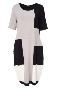 Naya Block Colour Jersey Dress
