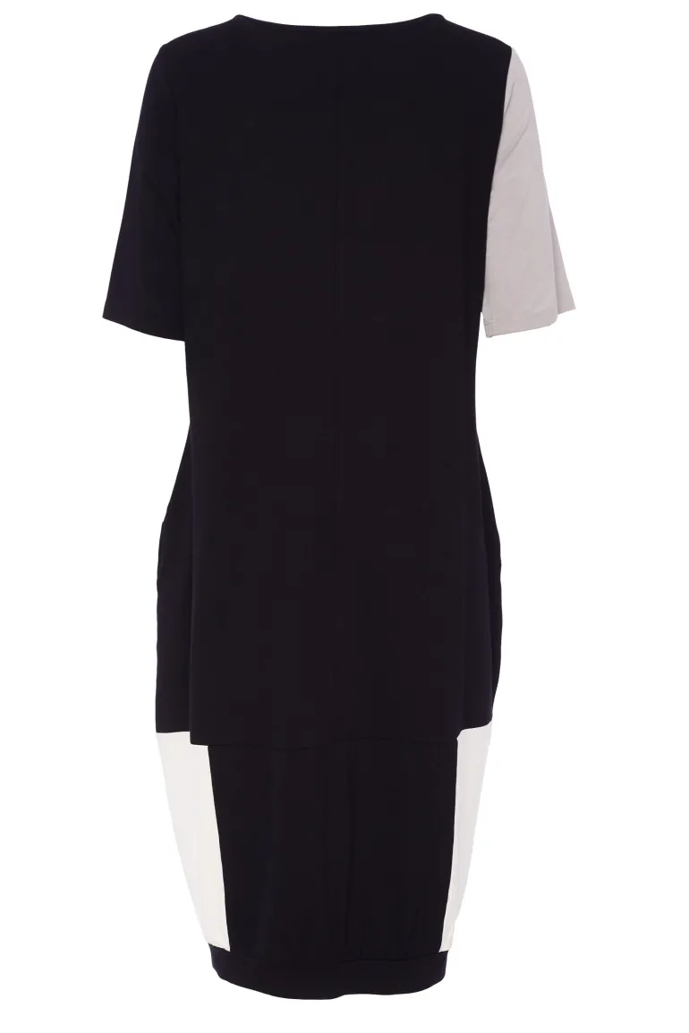 Naya Block Colour Jersey Dress