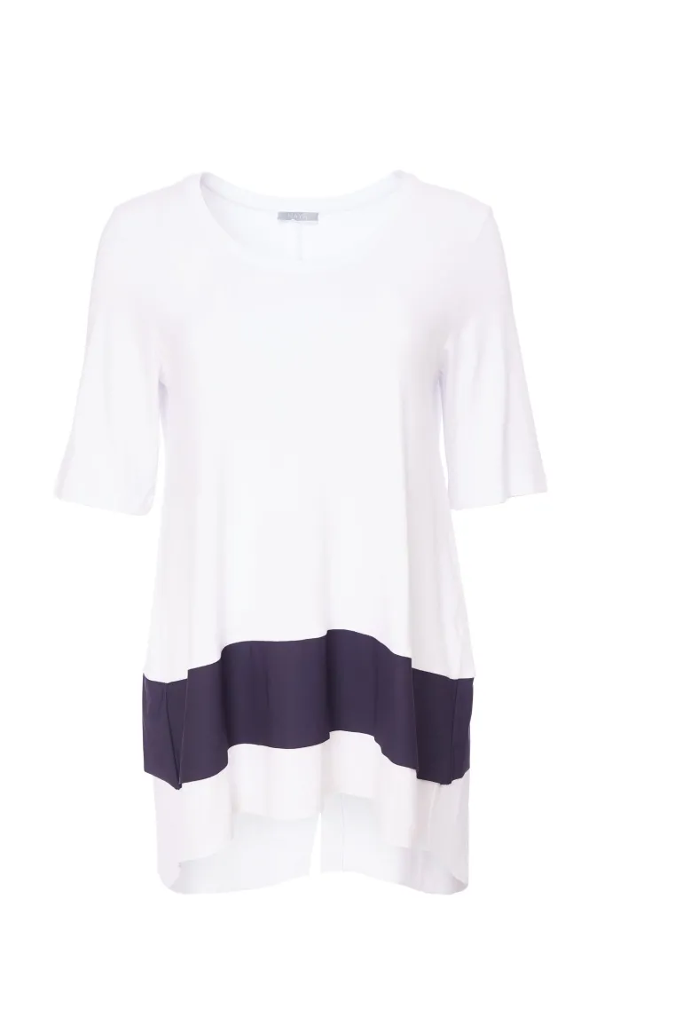 Naya Contrast Jersey Top - 2 colourways