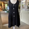 Naya Dipped Hem Waistcoat Black