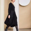 Naya Dress with Contrast Fabric Pockets