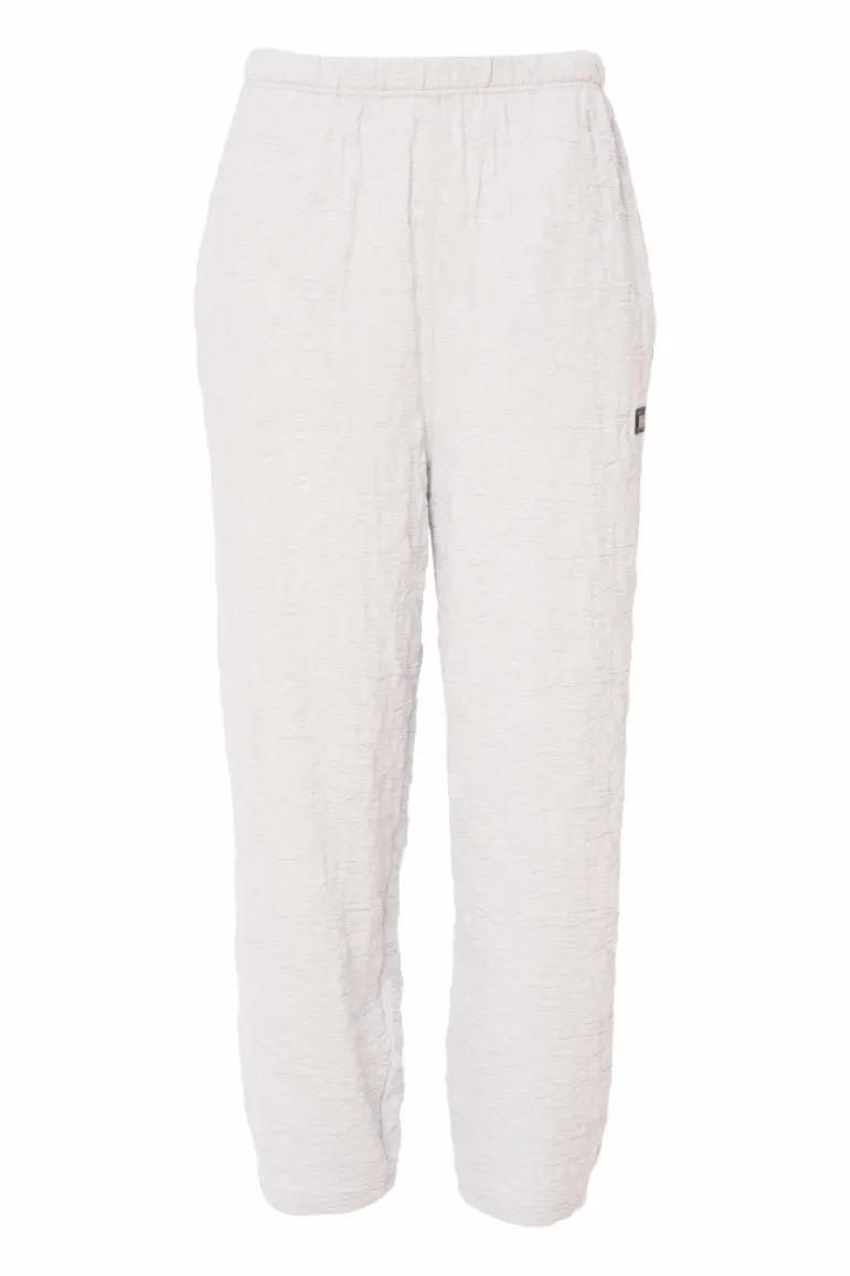 Naya Embossed Crop Trousers NAS25217 Silver