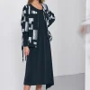 Naya Flare Side Jersey Dress Black