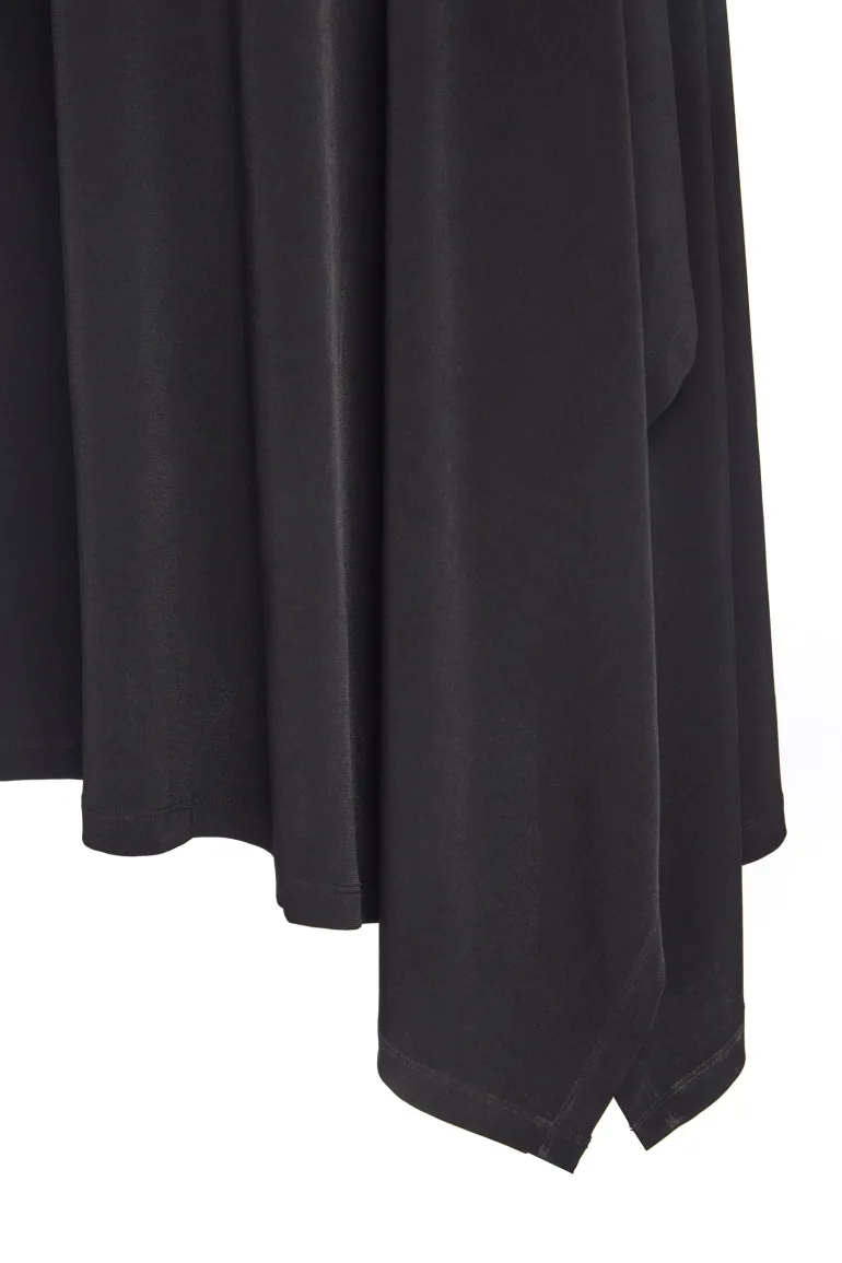 Naya Flare Side Jersey Dress Black