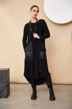 Naya Jersey Dress with Oversized Pockets