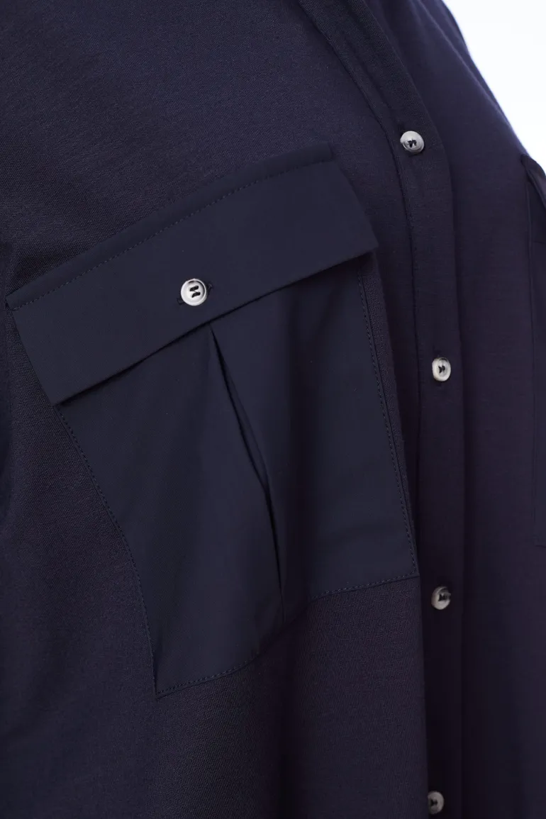 Naya Jersey Utility Style Jacket Mink