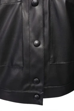 Naya Leatherette Jacket Black