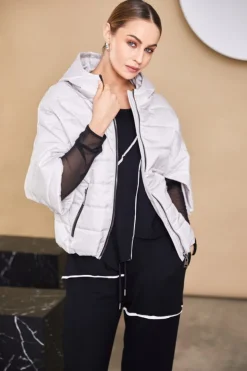 Naya Padded Short Jacket Sand